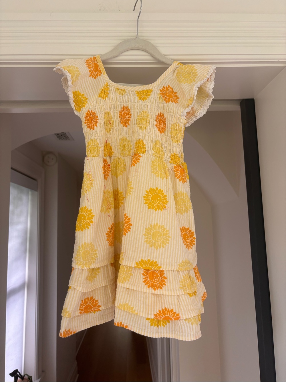 monica + andy: Yellow Floral Girls' Dress - 4T - Picture 3 of 7
